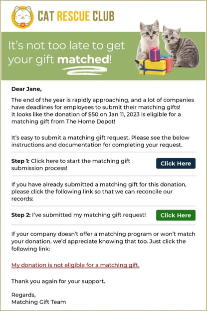 EOY email