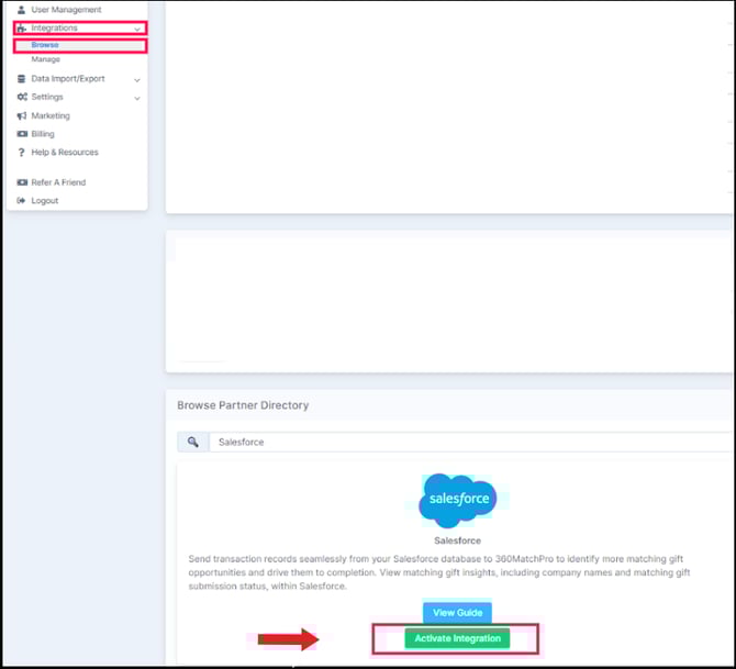Salesforce Integration Browse