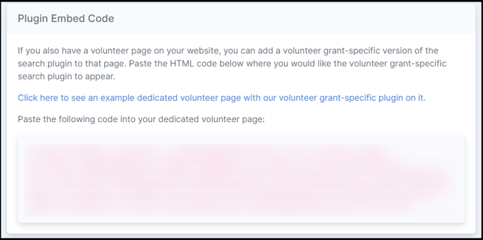 Volunteer Hub-Plugin Embed Code